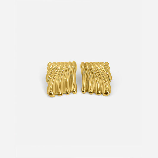 RIPPLE EARRINGS GOLD